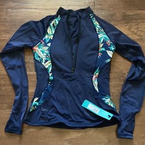 Septangle Long Sleeve Zip Rashguard